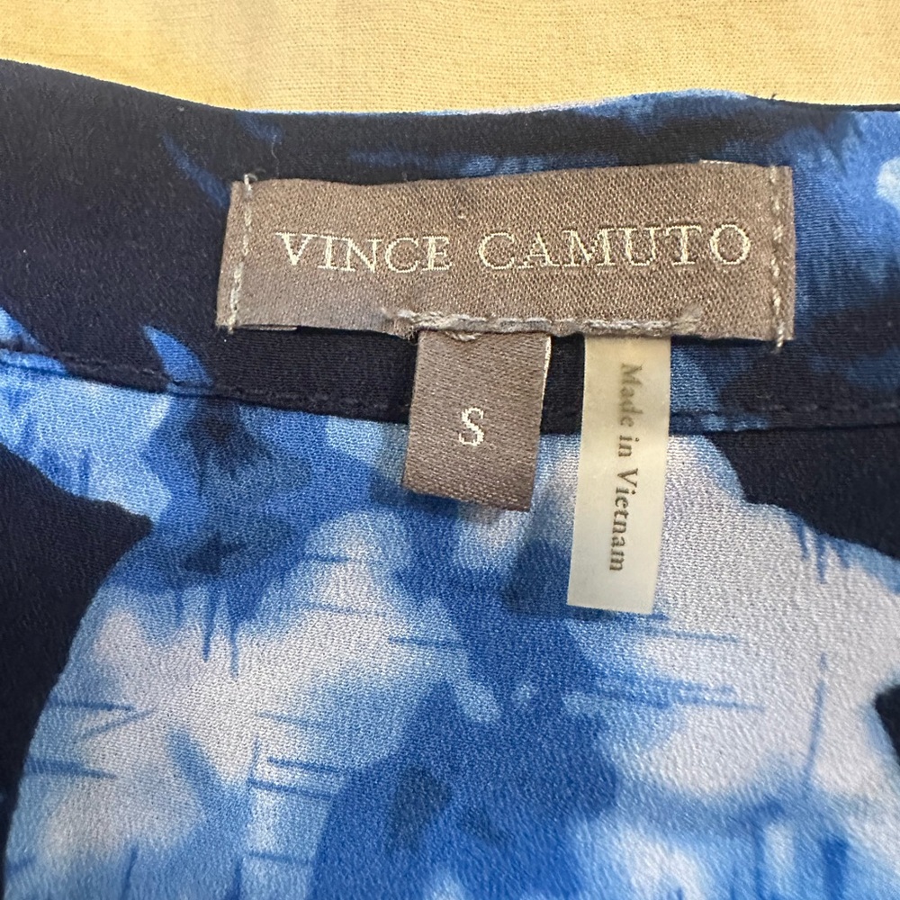 Vince Camuto NEW FOUNTAIN Floral V-Neck Faux Wrap Blouse S - Picture 8 of 12
